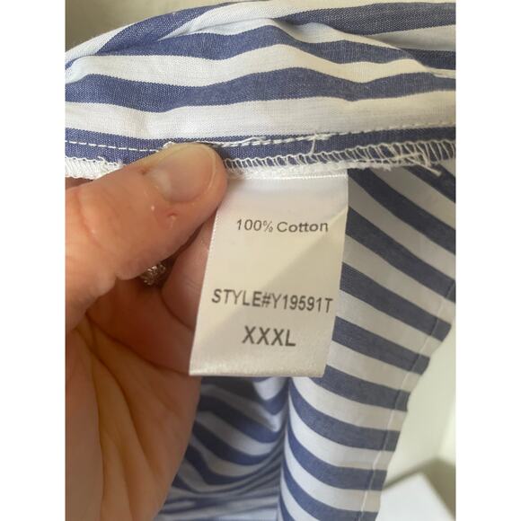 Tuckernuck Cotton Poplin Kenzo Dress Tiered Preppy Coastal Nautical Spring Plus - Picture 9 of 10